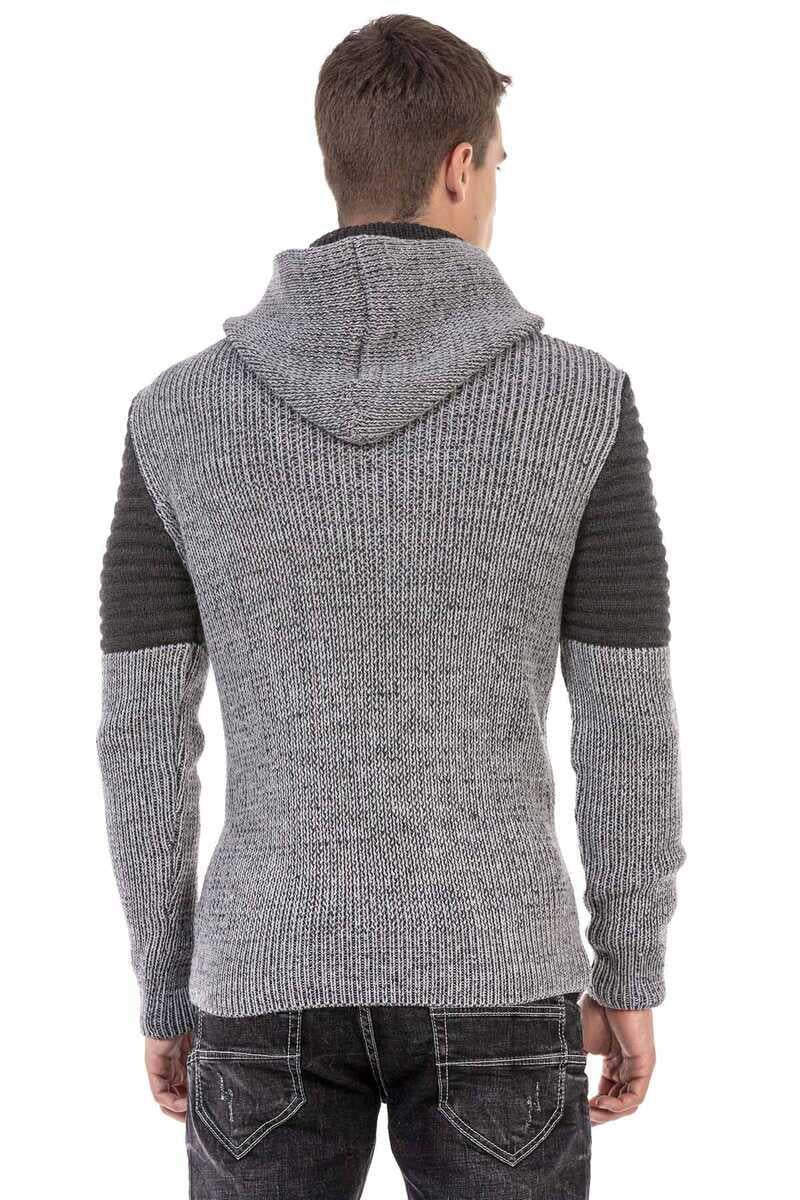 CP253 Collared Hooded Men's Sweater