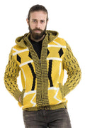 CP256 Hooded Zip Winter Heavyweight Yellow Cardigan