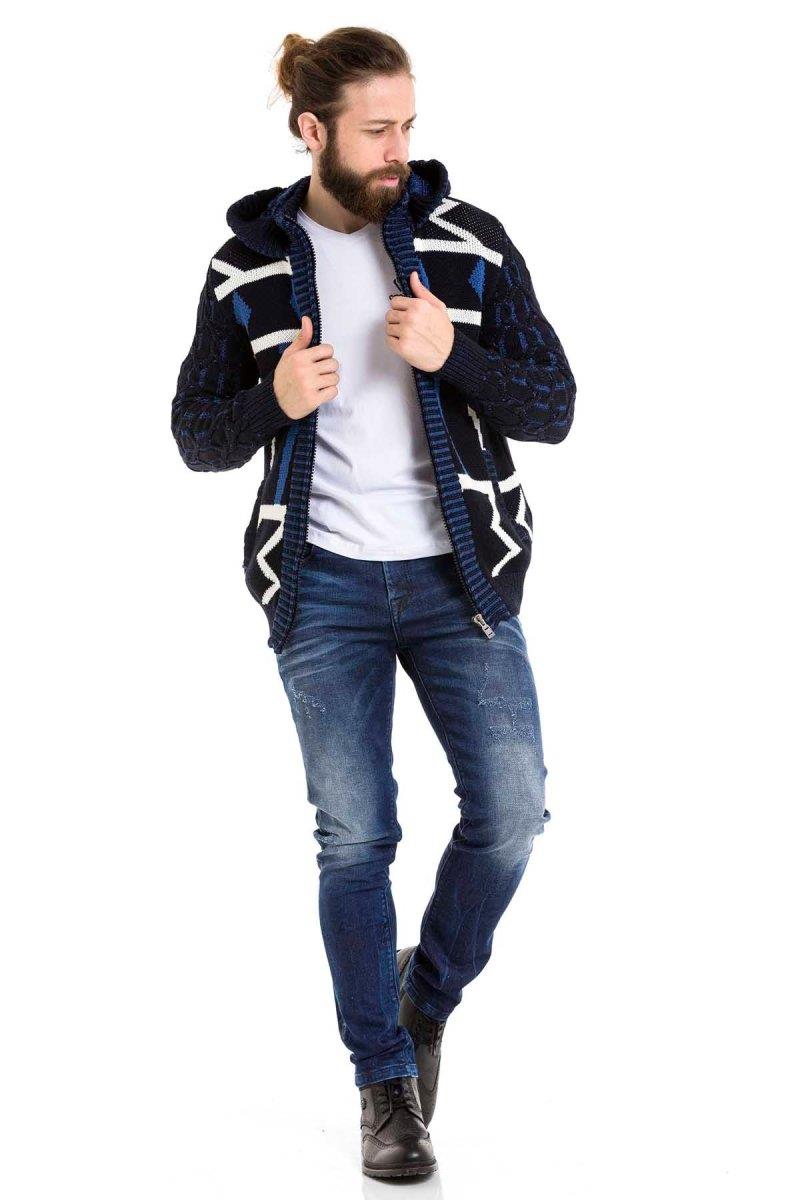 CP256 Hooded Zip Winter Heavyweight Yellow Cardigan
