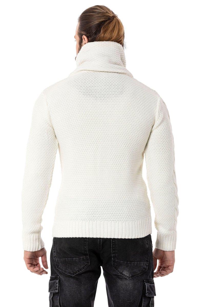 CP265 Fur Collar Men's Cardigan