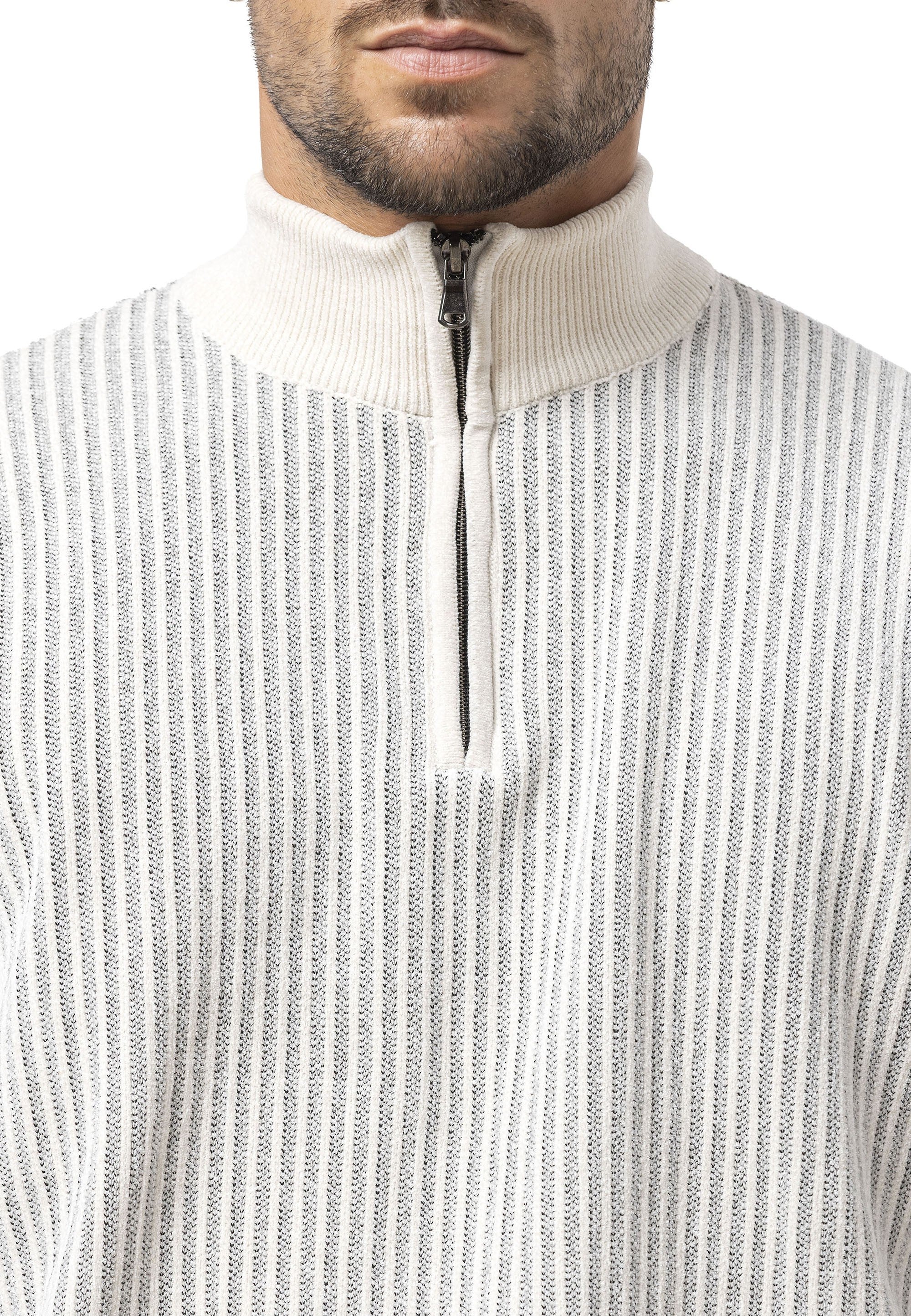 CP286 Men's Zip Knit Sweater