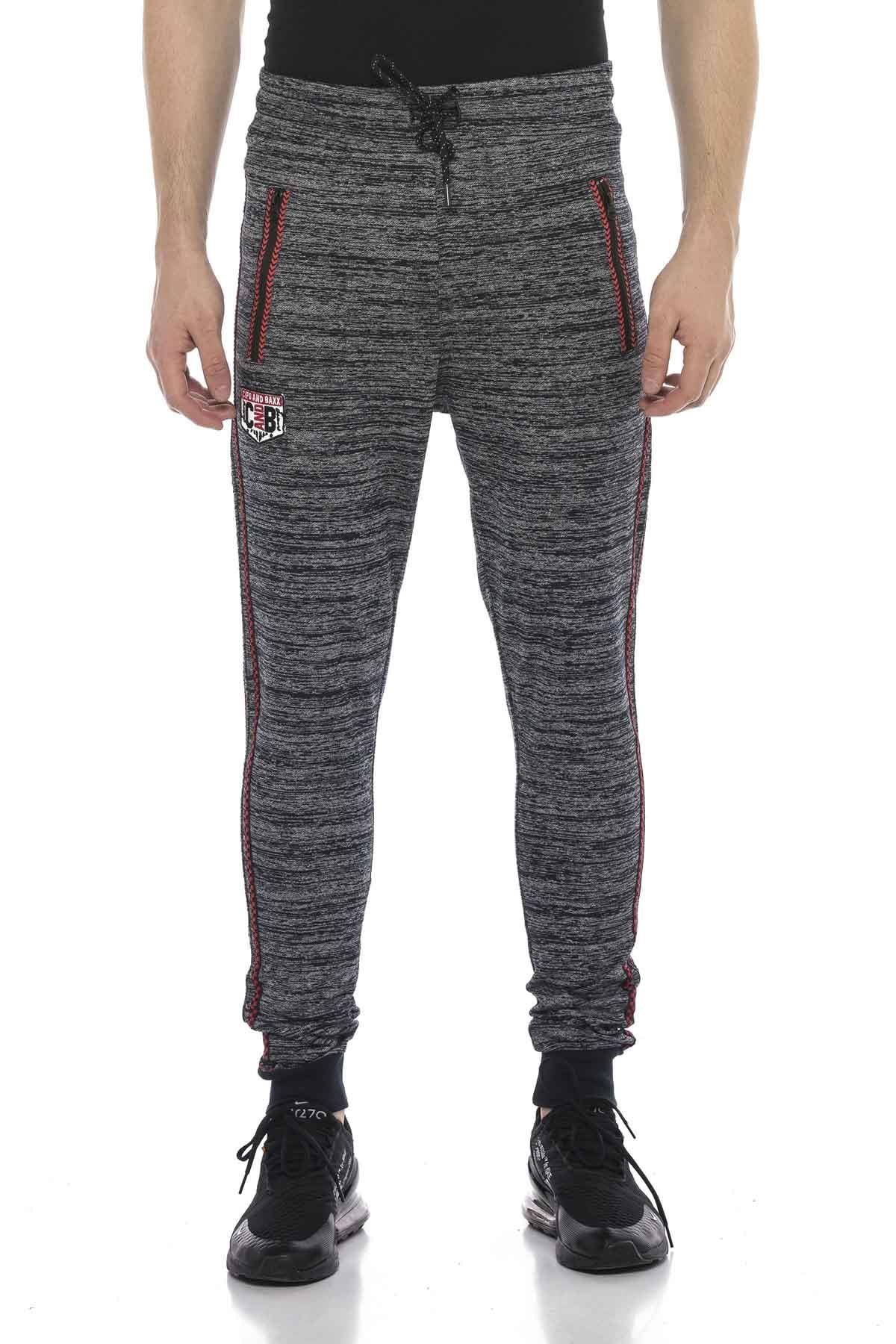 CR119 Side Striped Low-Rise Slim Sweatpants