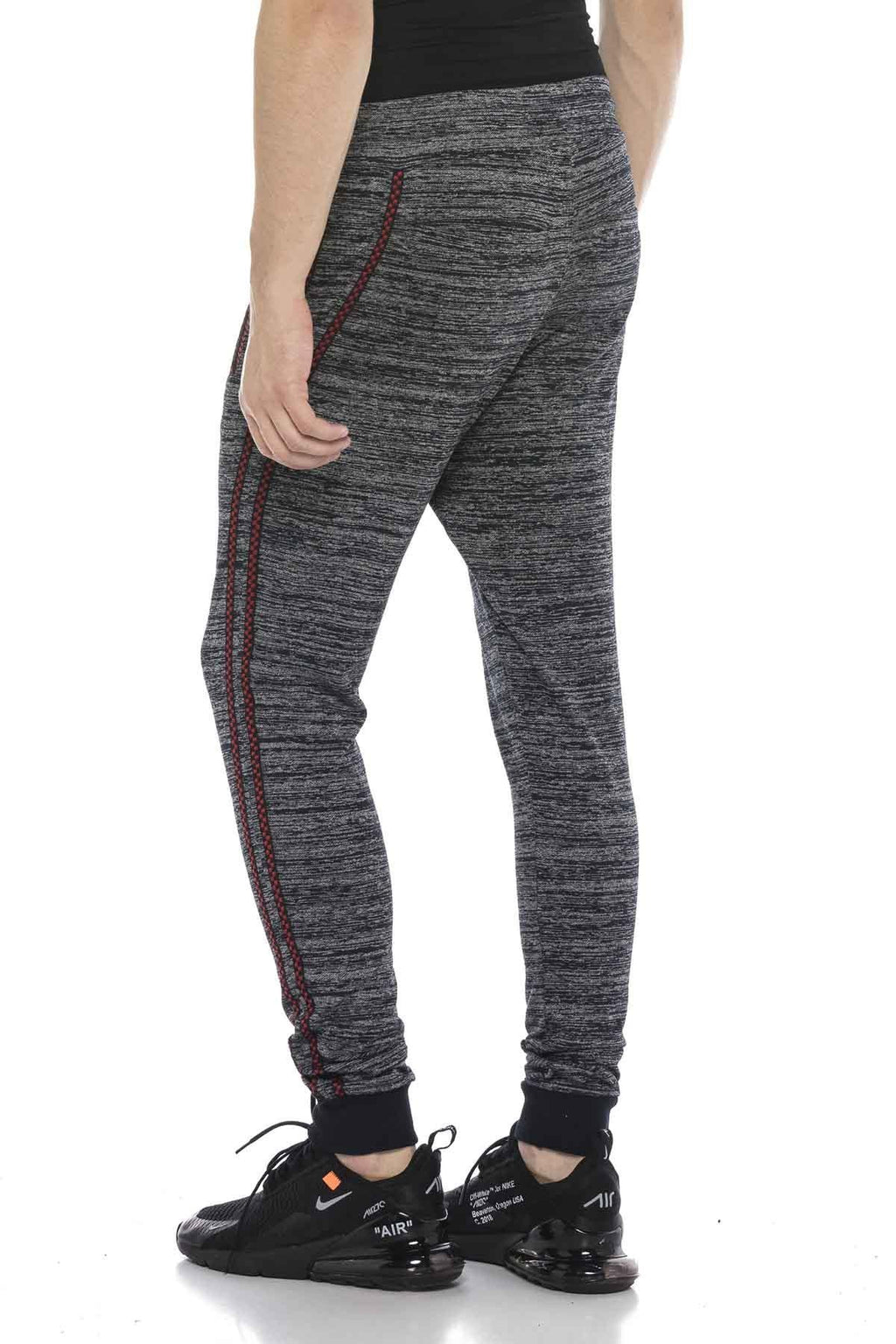 CR119 Side Striped Low-Rise Slim Sweatpants