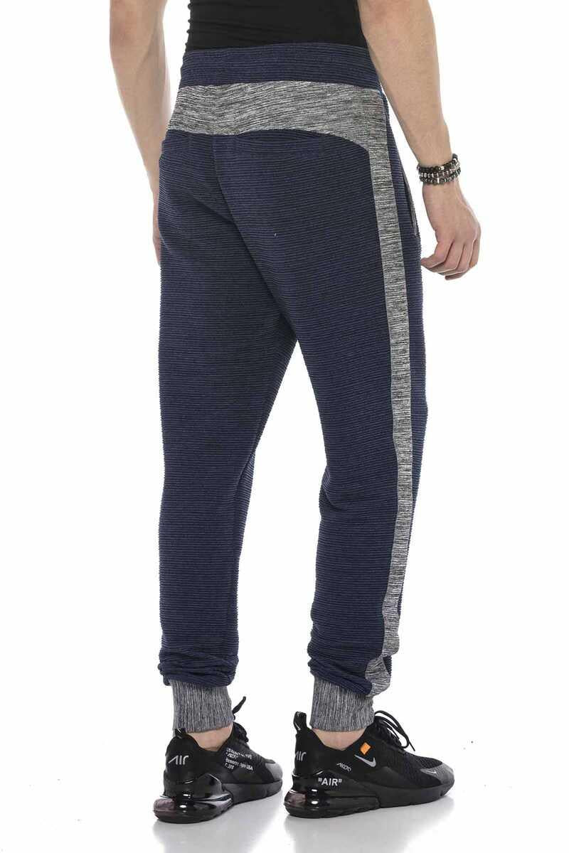 CR120 Striped Elastic Pocketed Sweatpants