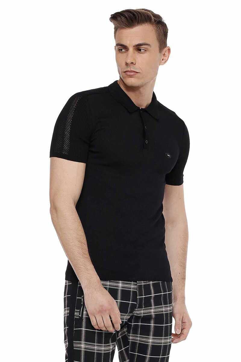 CT517 Polo Collar Slim Fit Men's Knit T-Shirt