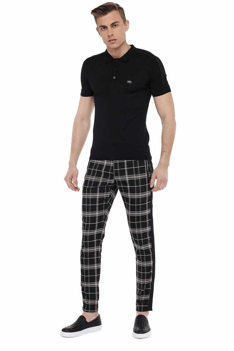CT517 Polo Collar Slim Fit Men's Knit T-Shirt