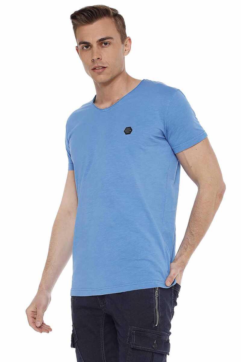 CT522 Men's Wide Neck Basic T-Shirt