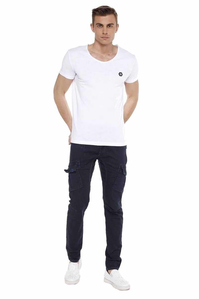 CT522 Men's Wide Neck Basic T-Shirt