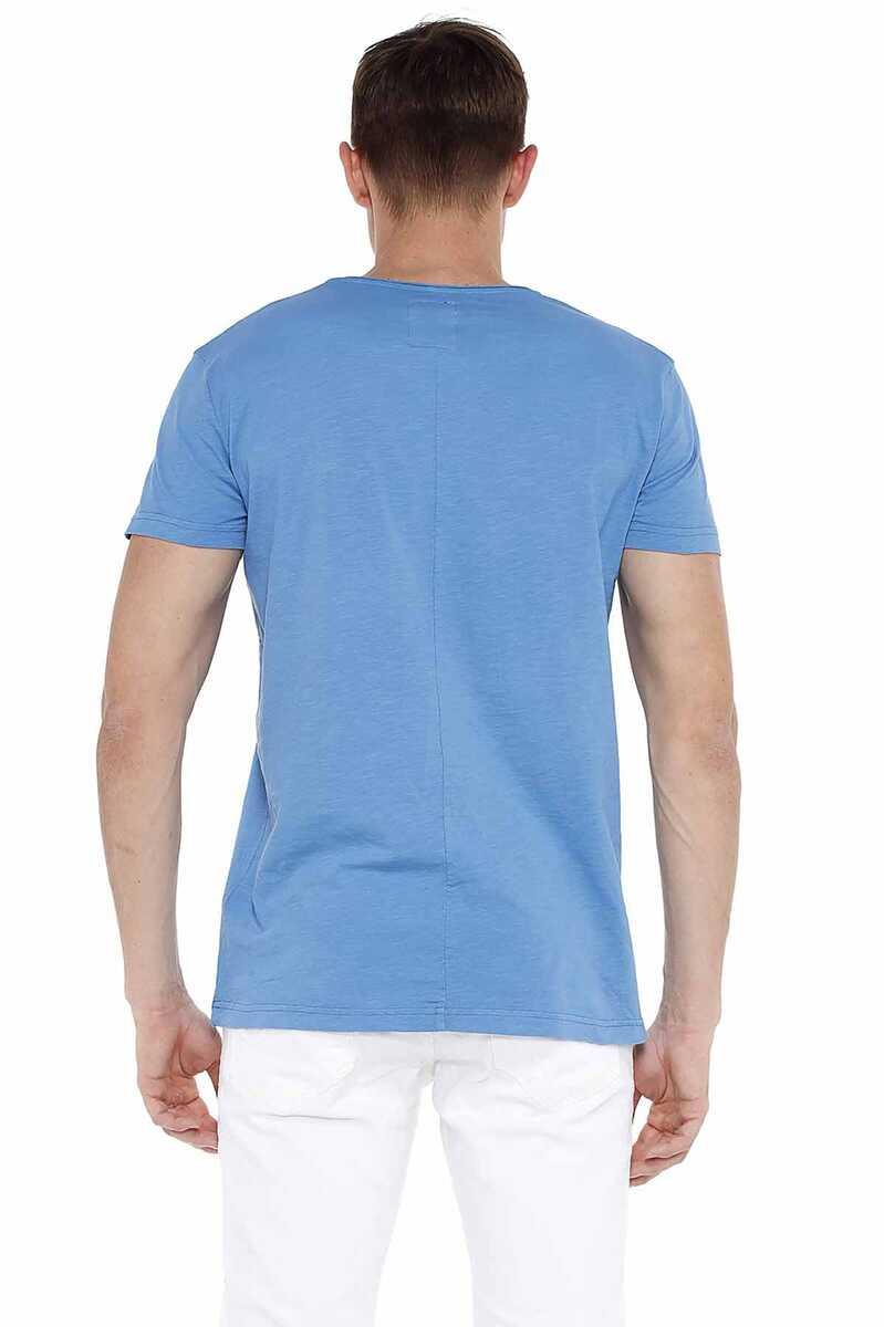 CT522 Men's Wide Neck Basic T-Shirt