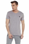CT522 Men's Wide Neck Basic T-Shirt