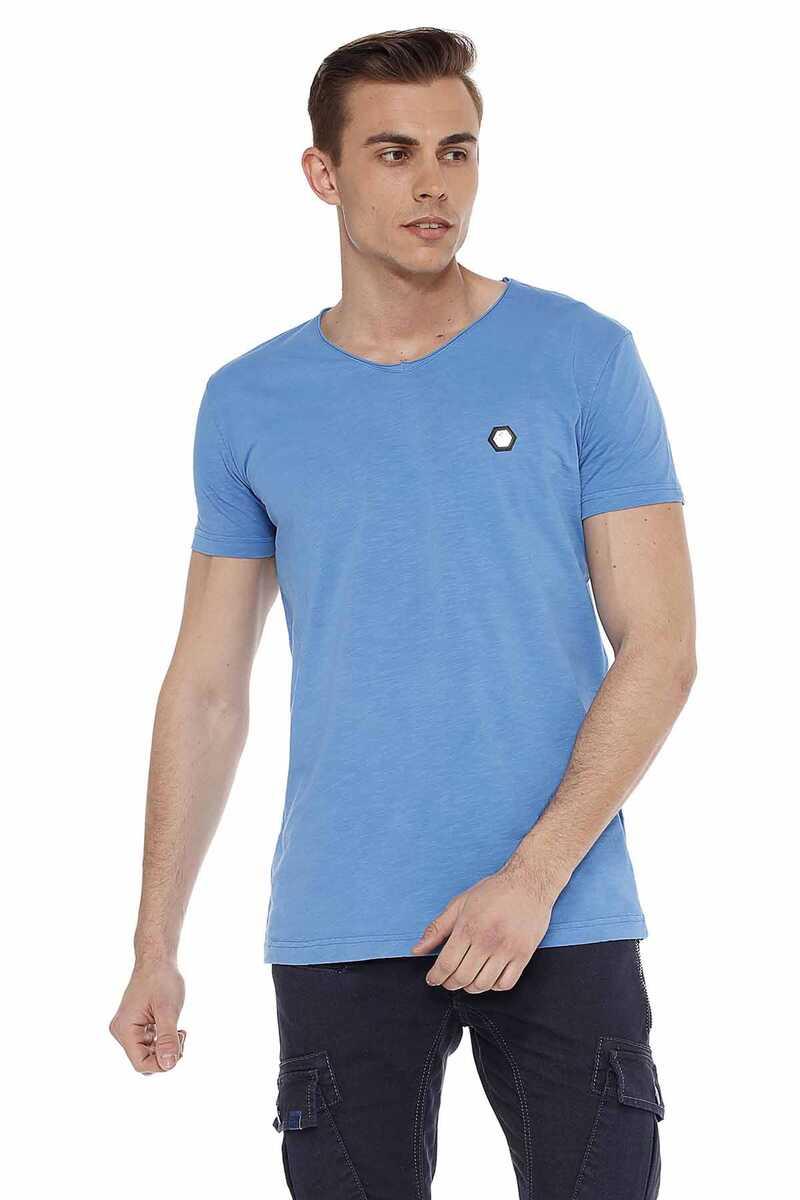 CT522 Men's Wide Neck Basic T-Shirt