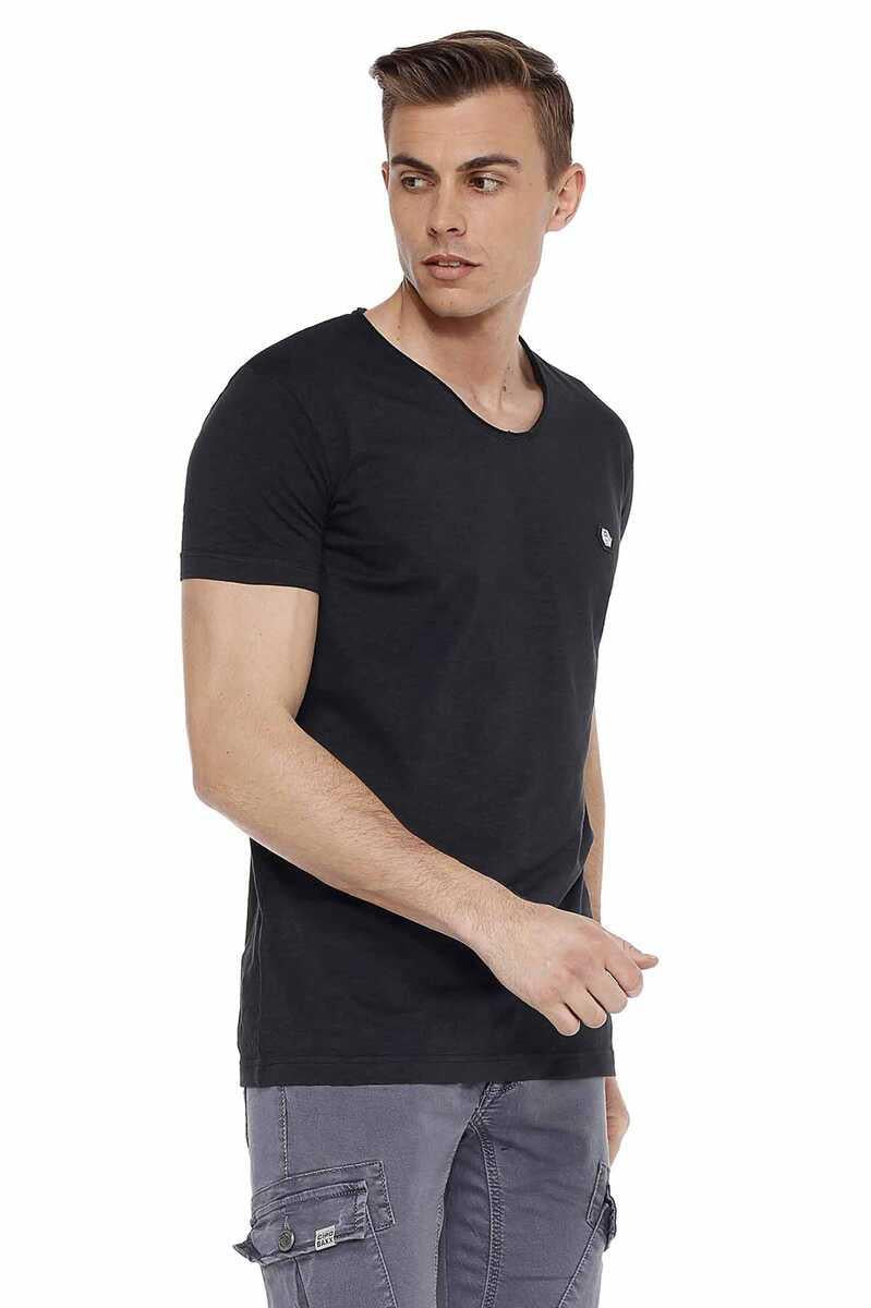CT522 Men's Wide Neck Basic T-Shirt