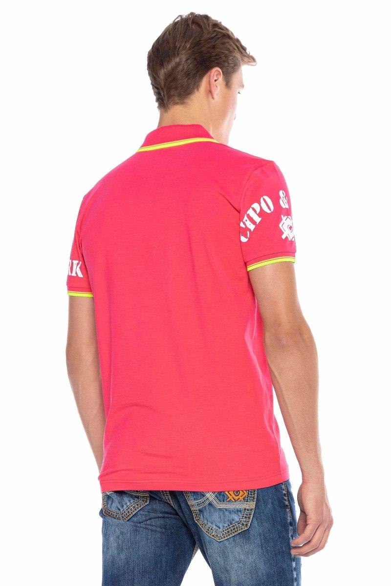 CT603 Printed Slim Men's Polo T-Shirt