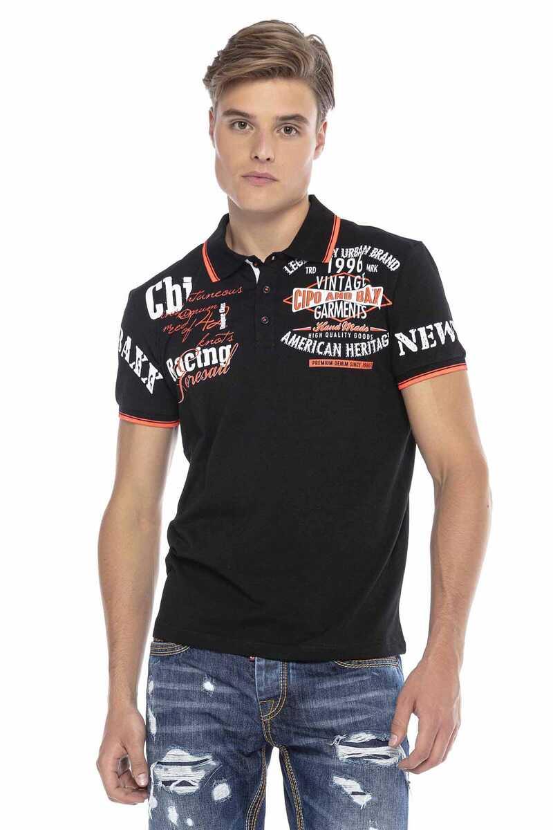 CT603 Printed Slim Men's Polo T-Shirt