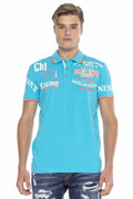 CT603 Printed Slim Men's Polo T-Shirt