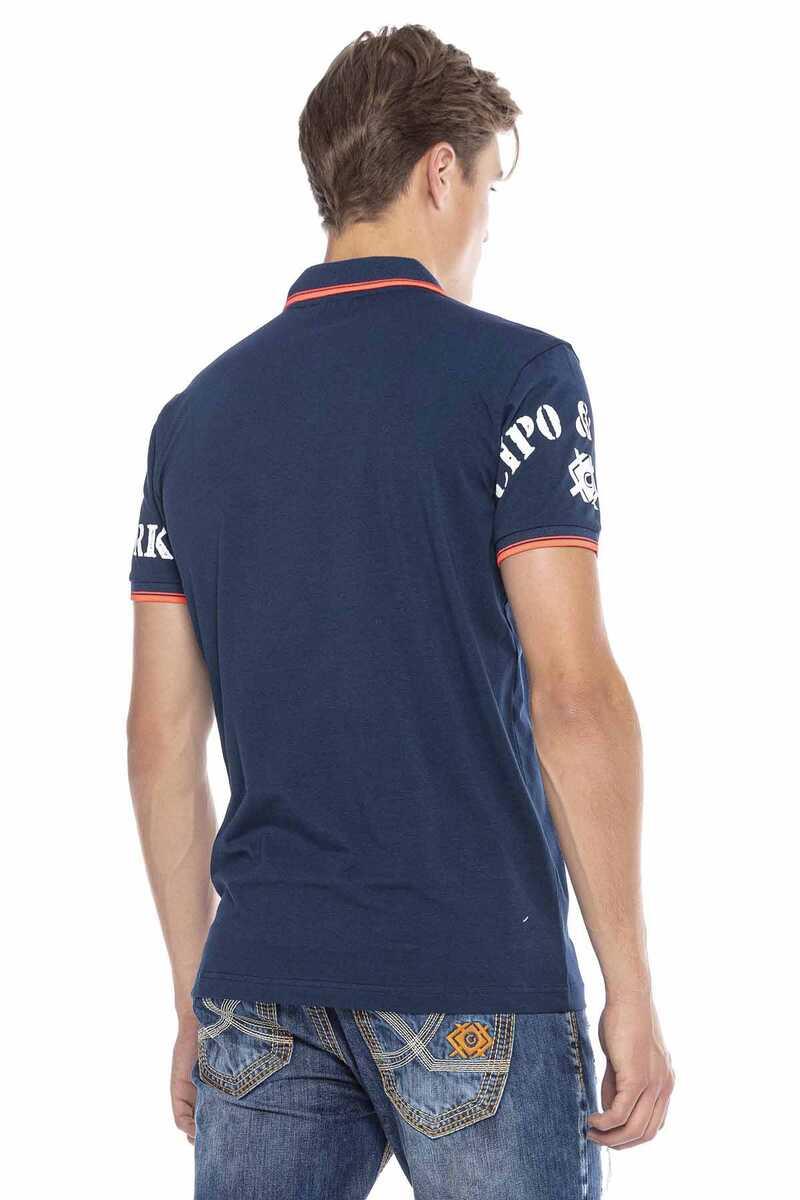CT603 Printed Slim Men's Polo T-Shirt