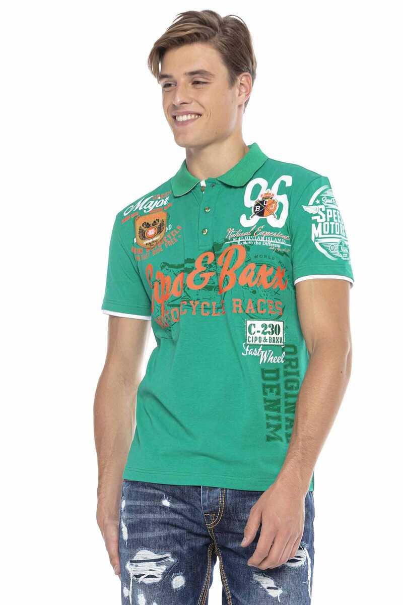 CT604 Crest Slim Men's Polo T-Shirt