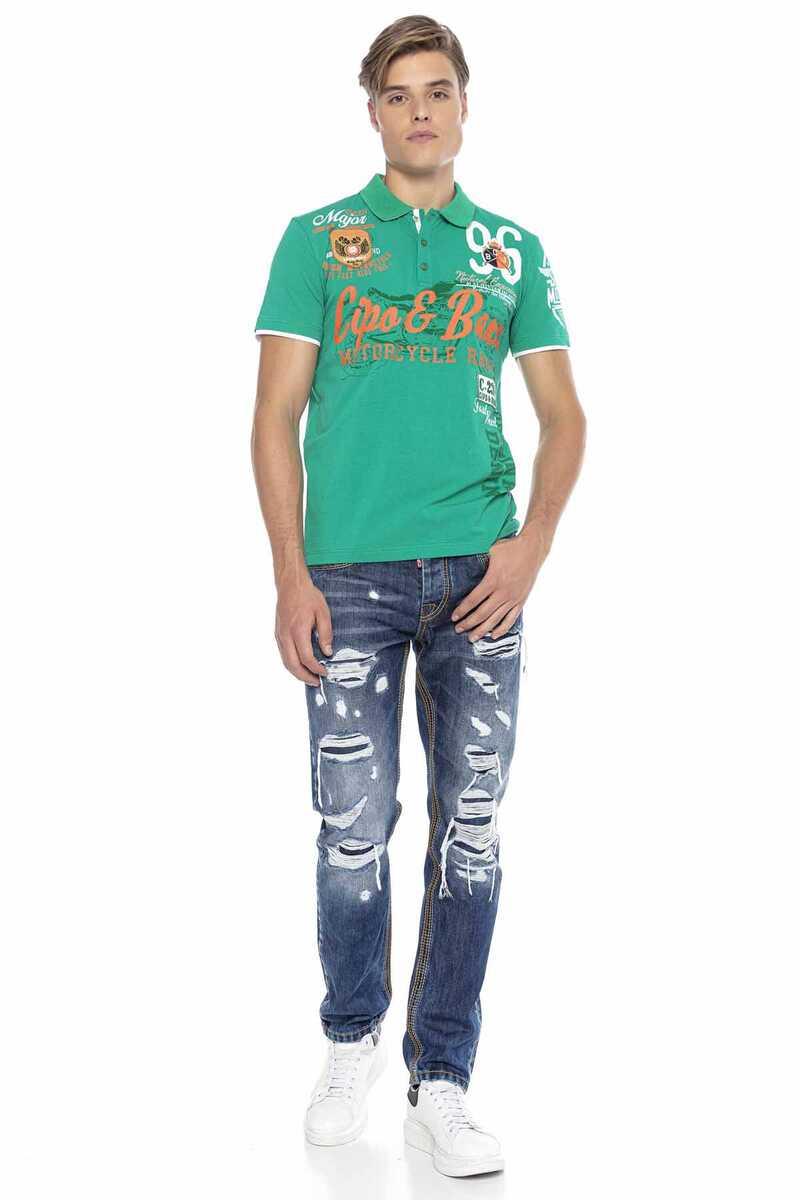 CT604 Crest Slim Men's Polo T-Shirt