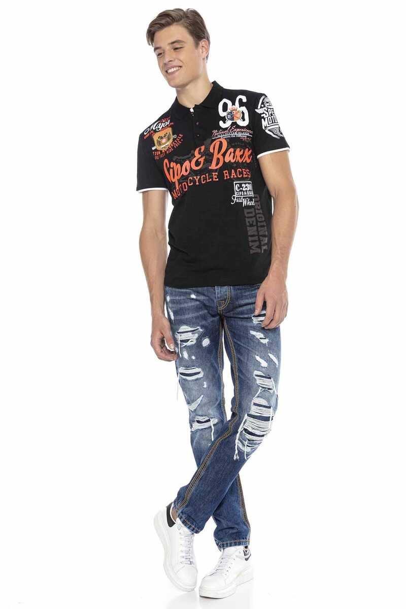 CT604 Crest Slim Men's Polo T-Shirt