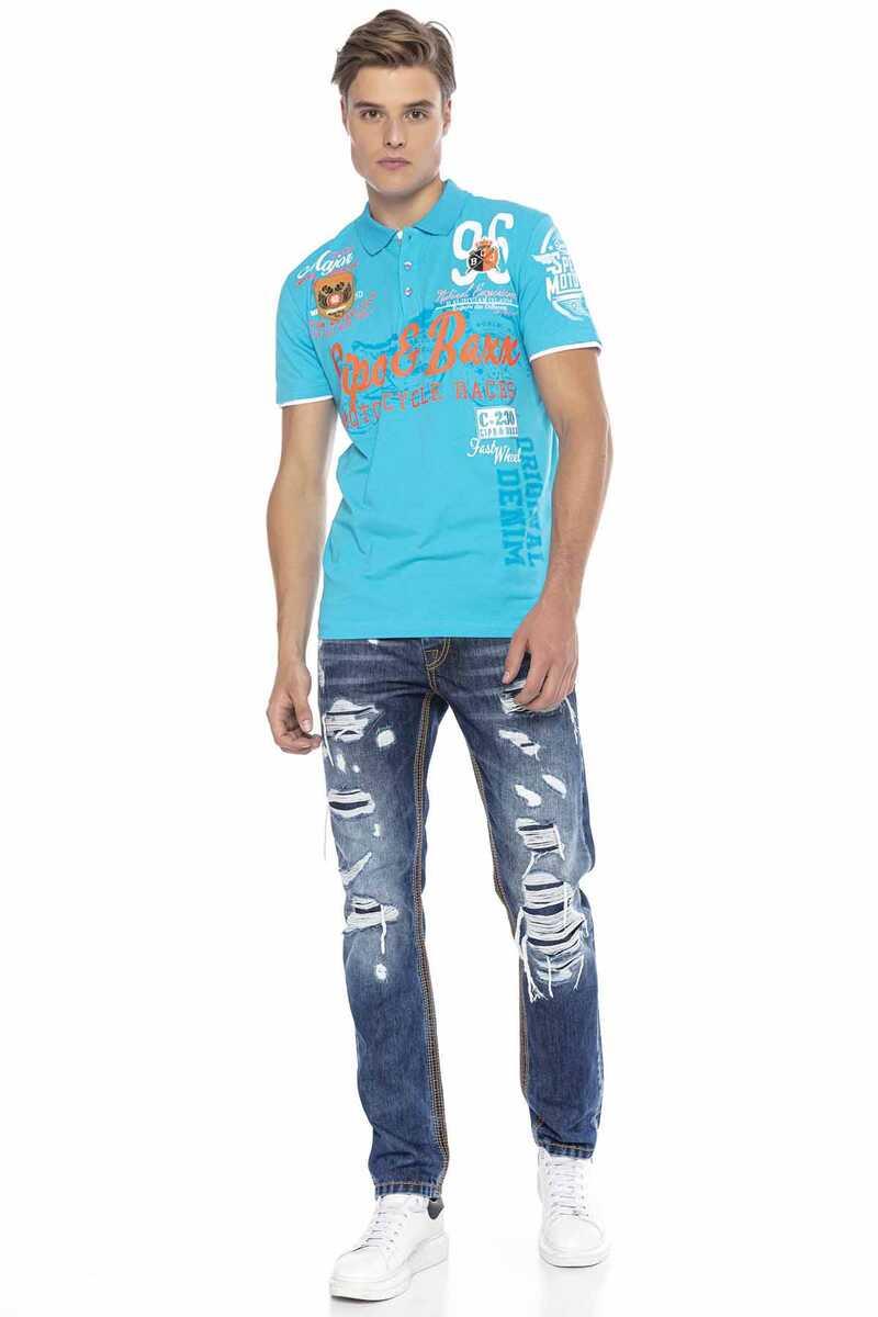 CT604 Crest Slim Men's Polo T-Shirt