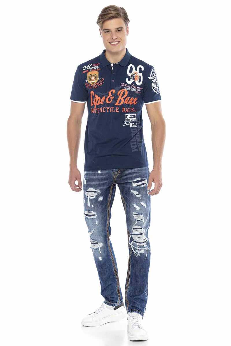 CT604 Crest Slim Men's Polo T-Shirt