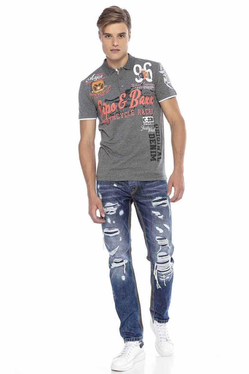 CT604 Crest Slim Men's Polo T-Shirt