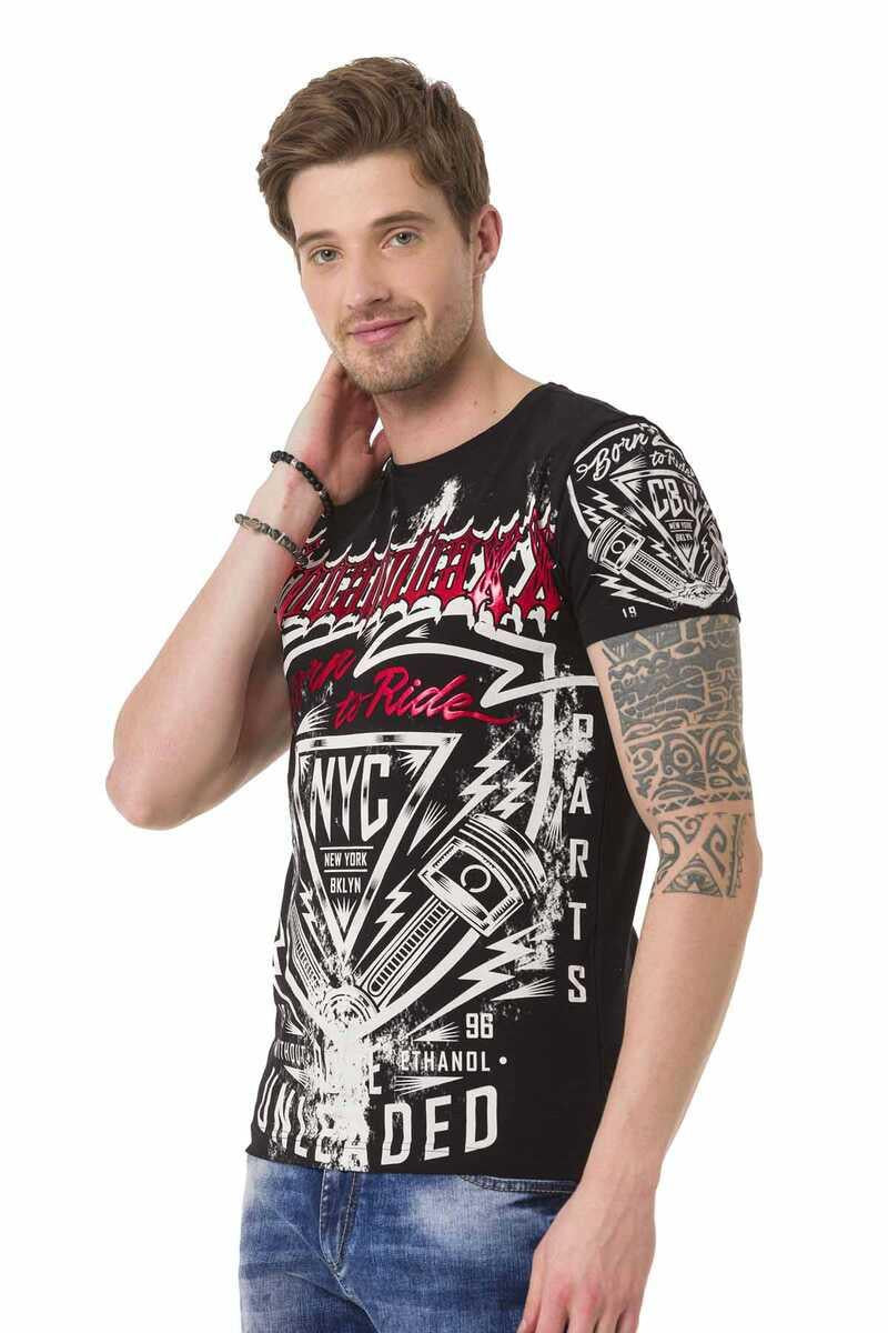 CT681 Pistons Print Men's T-Shirt