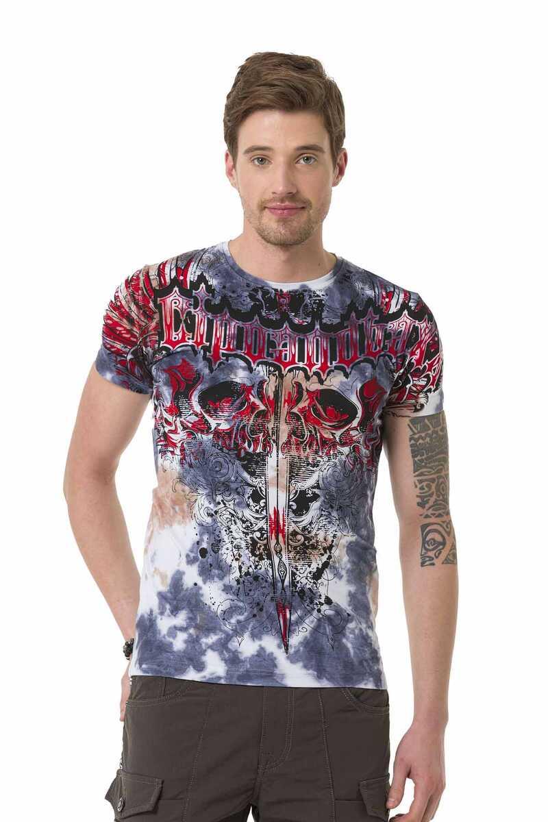 CT685 Sword Pattern Gothic T-Shirt