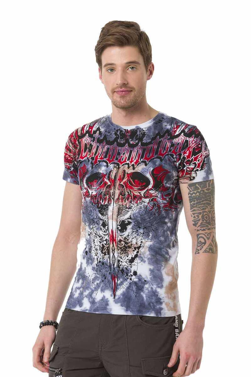 CT685 Sword Pattern Gothic T-Shirt