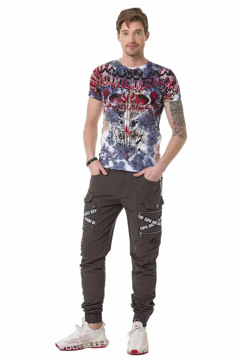 CT685 Sword Pattern Gothic T-Shirt