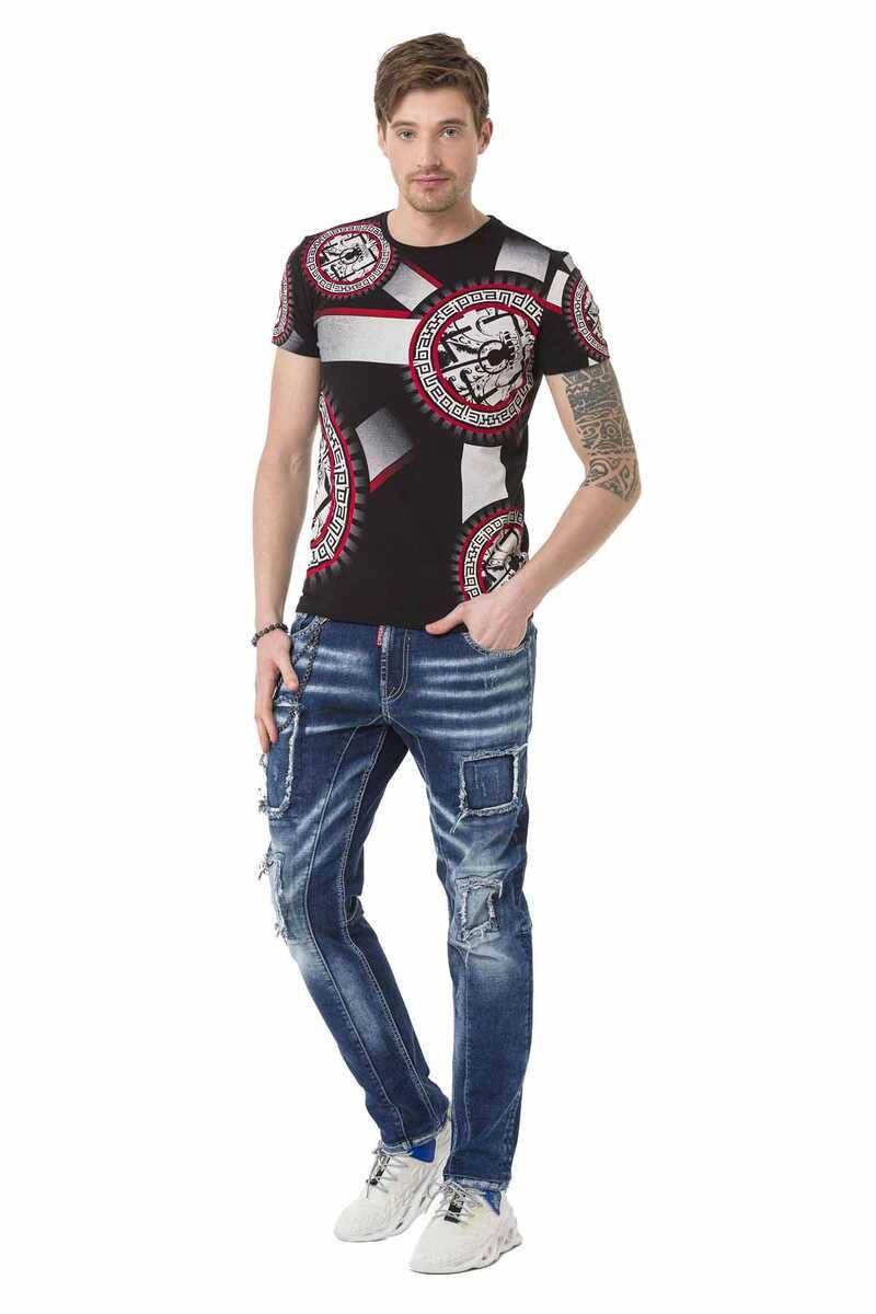 CT692 Flag Pattern T-Shirt