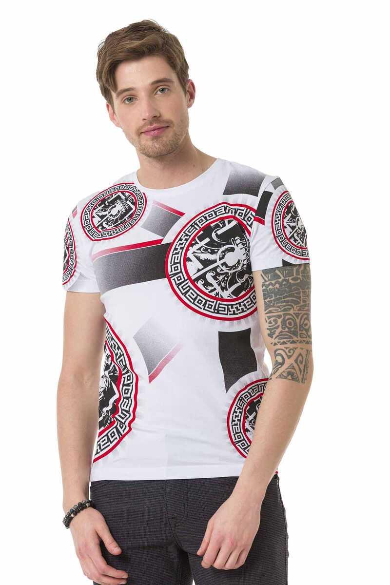 CT692 Flag Pattern T-Shirt