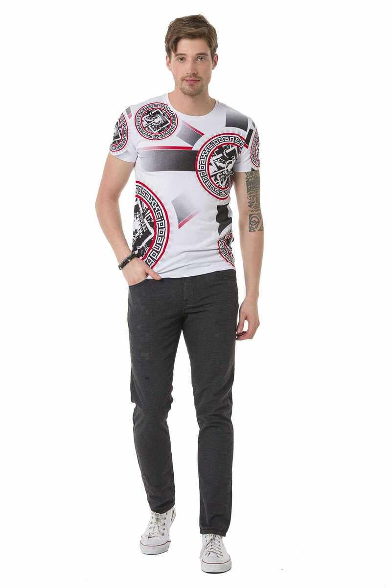 CT692 Flag Pattern T-Shirt