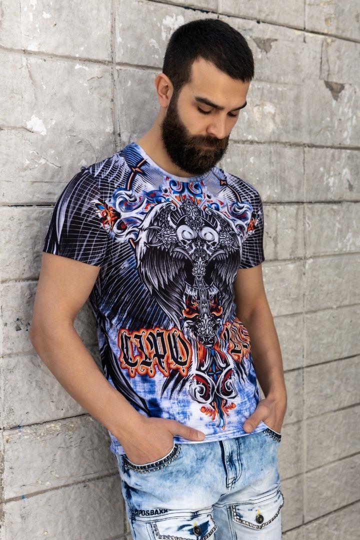 CT710 Laser Print Patterned T-Shirt