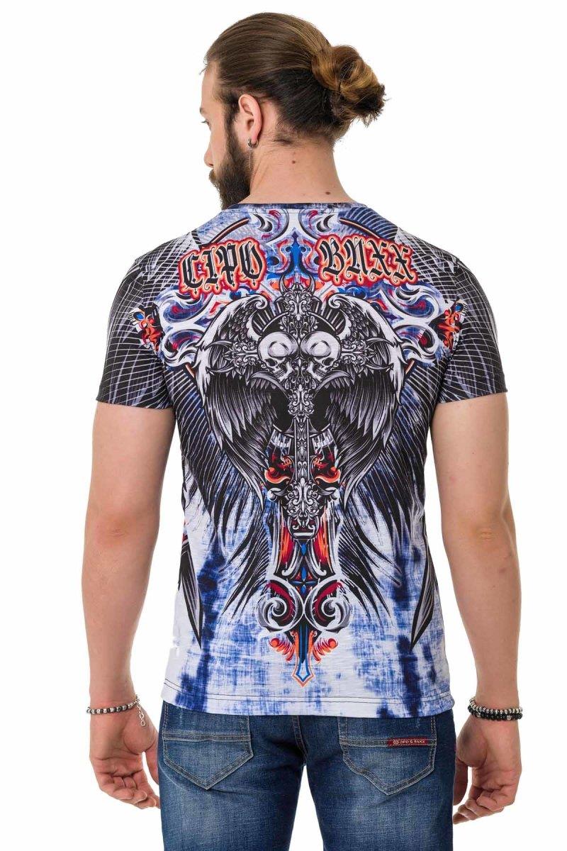 CT710 Laser Print Patterned T-Shirt