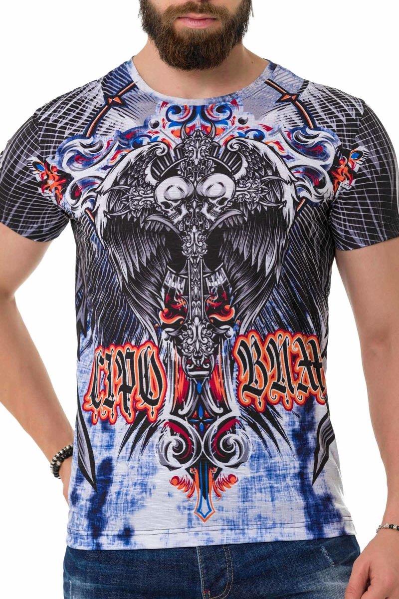 CT710 Laser Print Patterned T-Shirt