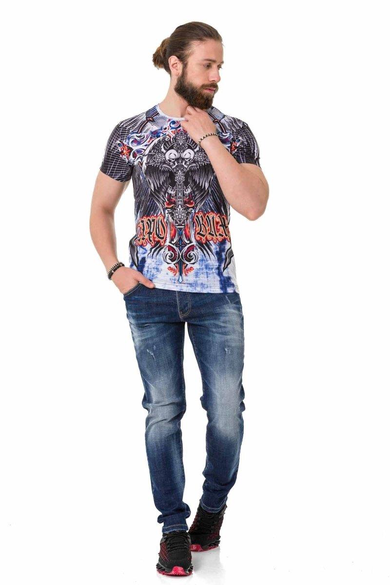CT710 Laser Print Patterned T-Shirt