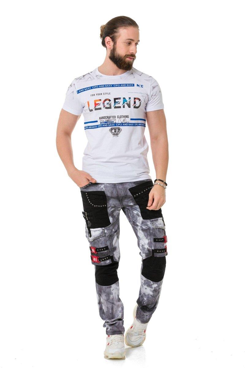 CT715 Stone Patterned T-Shirt
