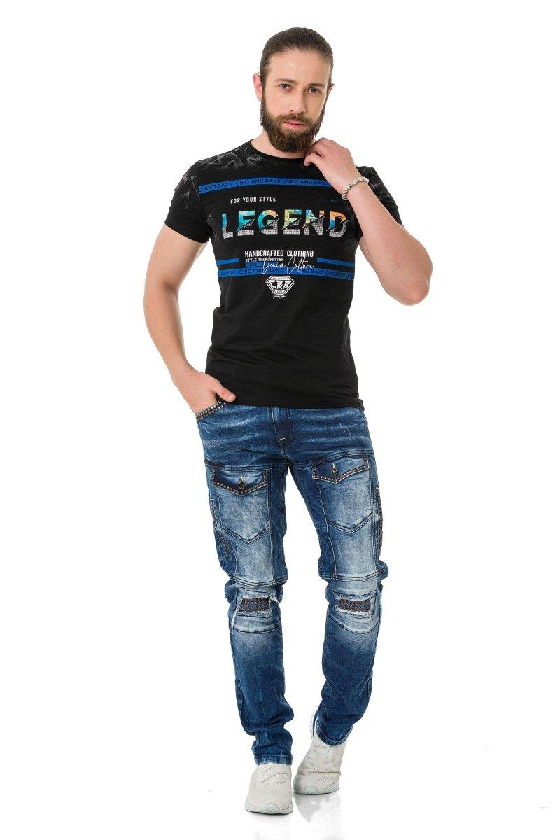 CT715 Stone Patterned T-Shirt