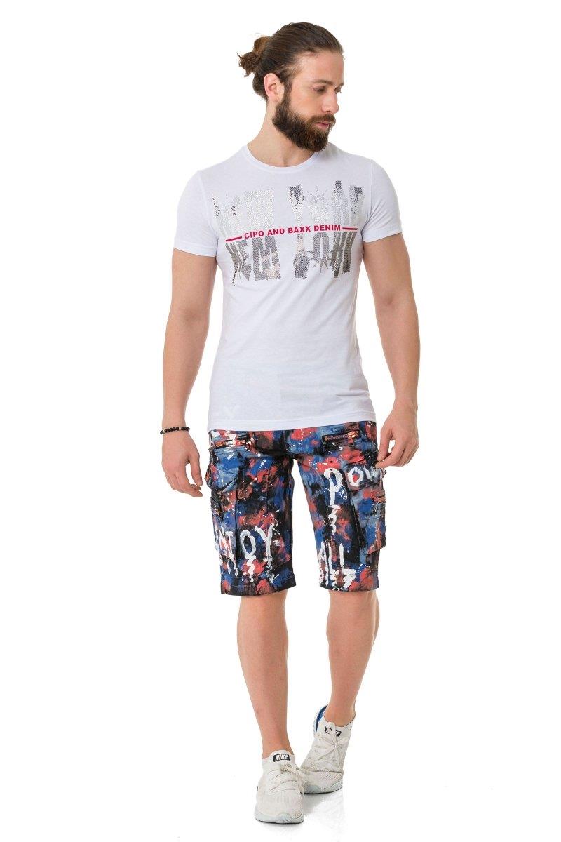 CT733 Stone New York Print T-Shirt