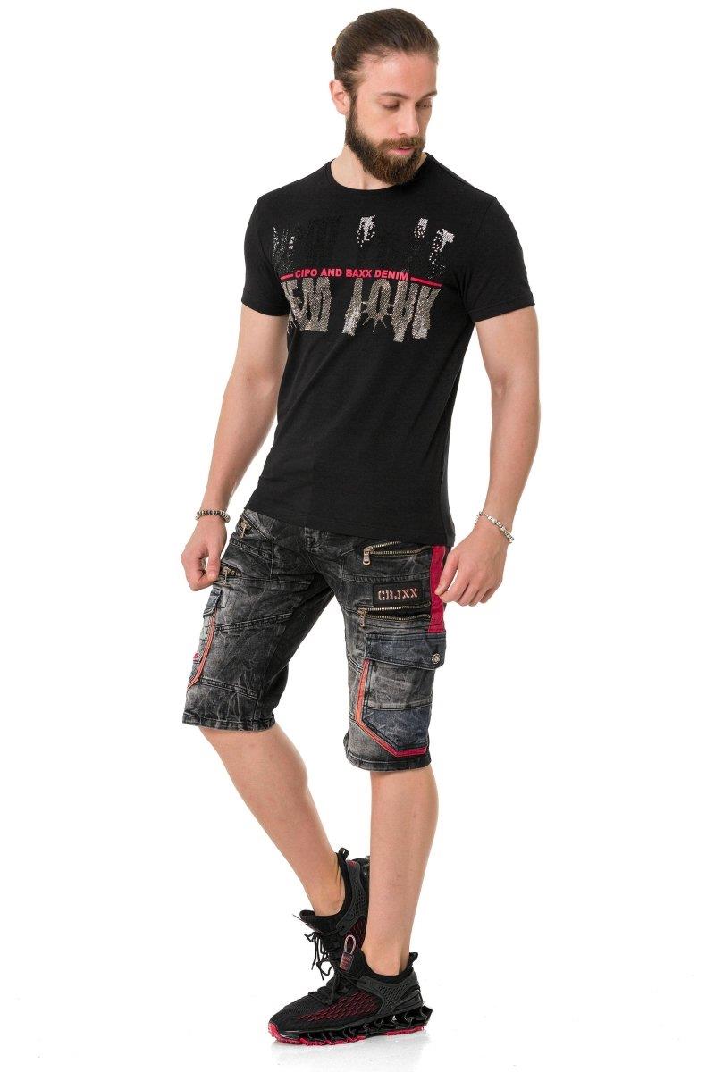 CT733 Stone New York Print T-Shirt