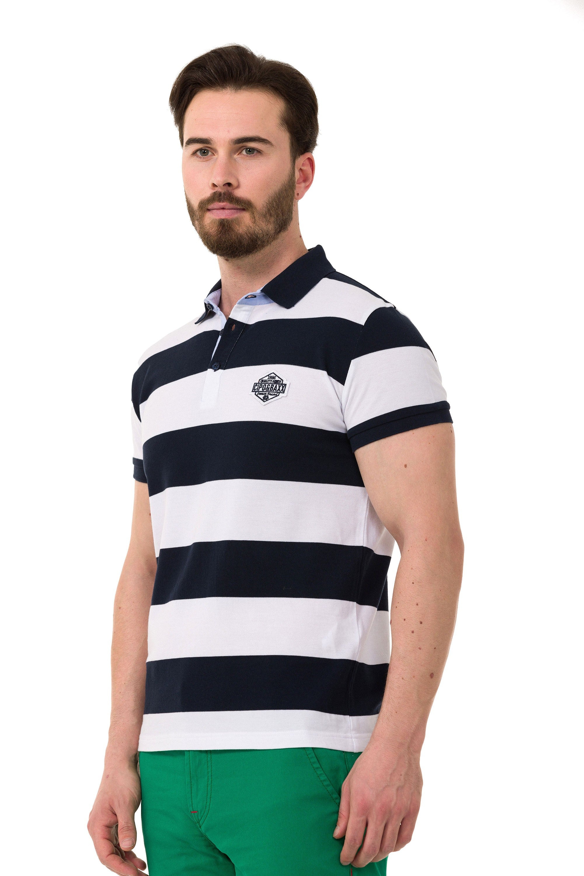 CT741 Men's Smart-Fit Polo Collar T-Shirt