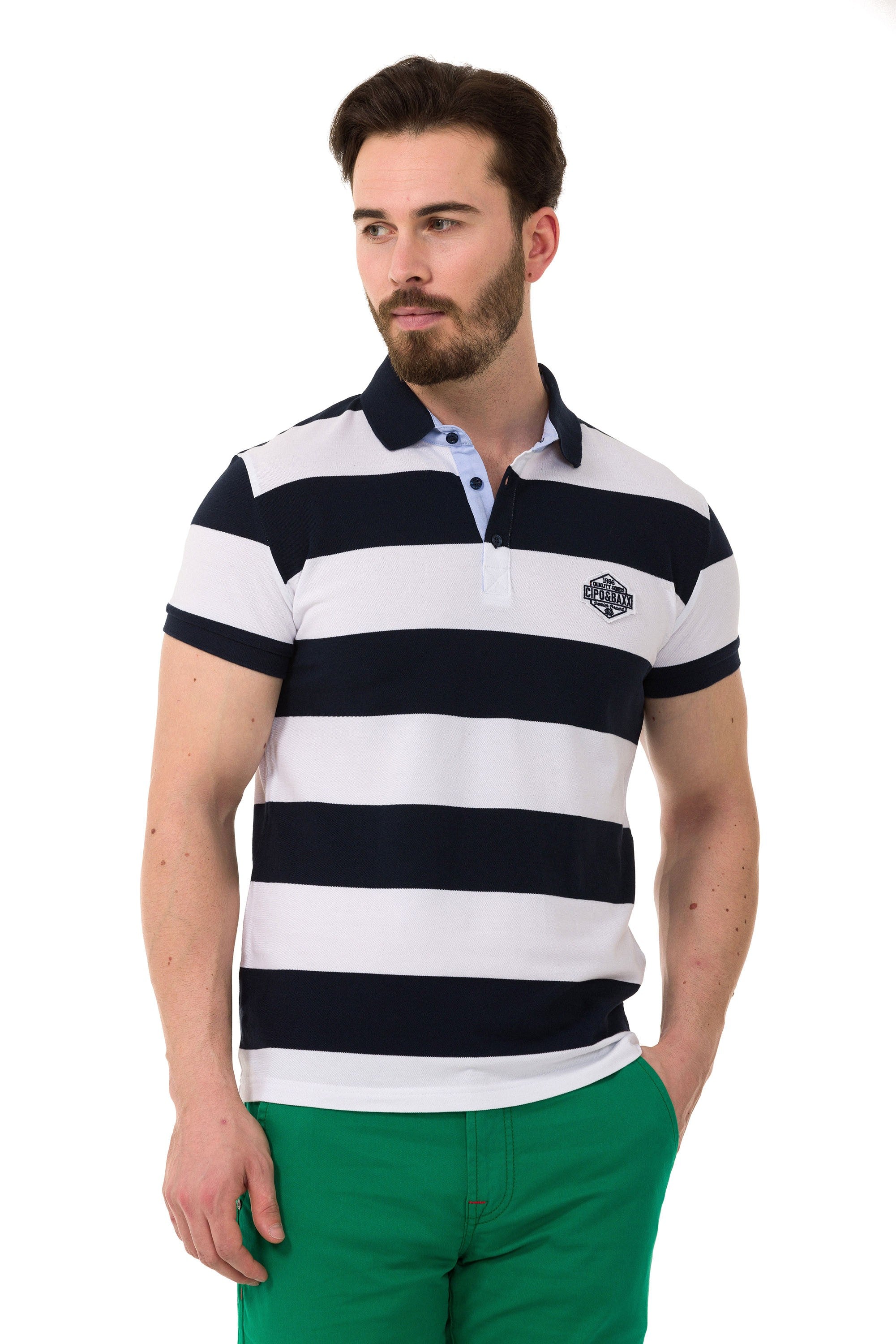 CT741 Men's Smart-Fit Polo Collar T-Shirt