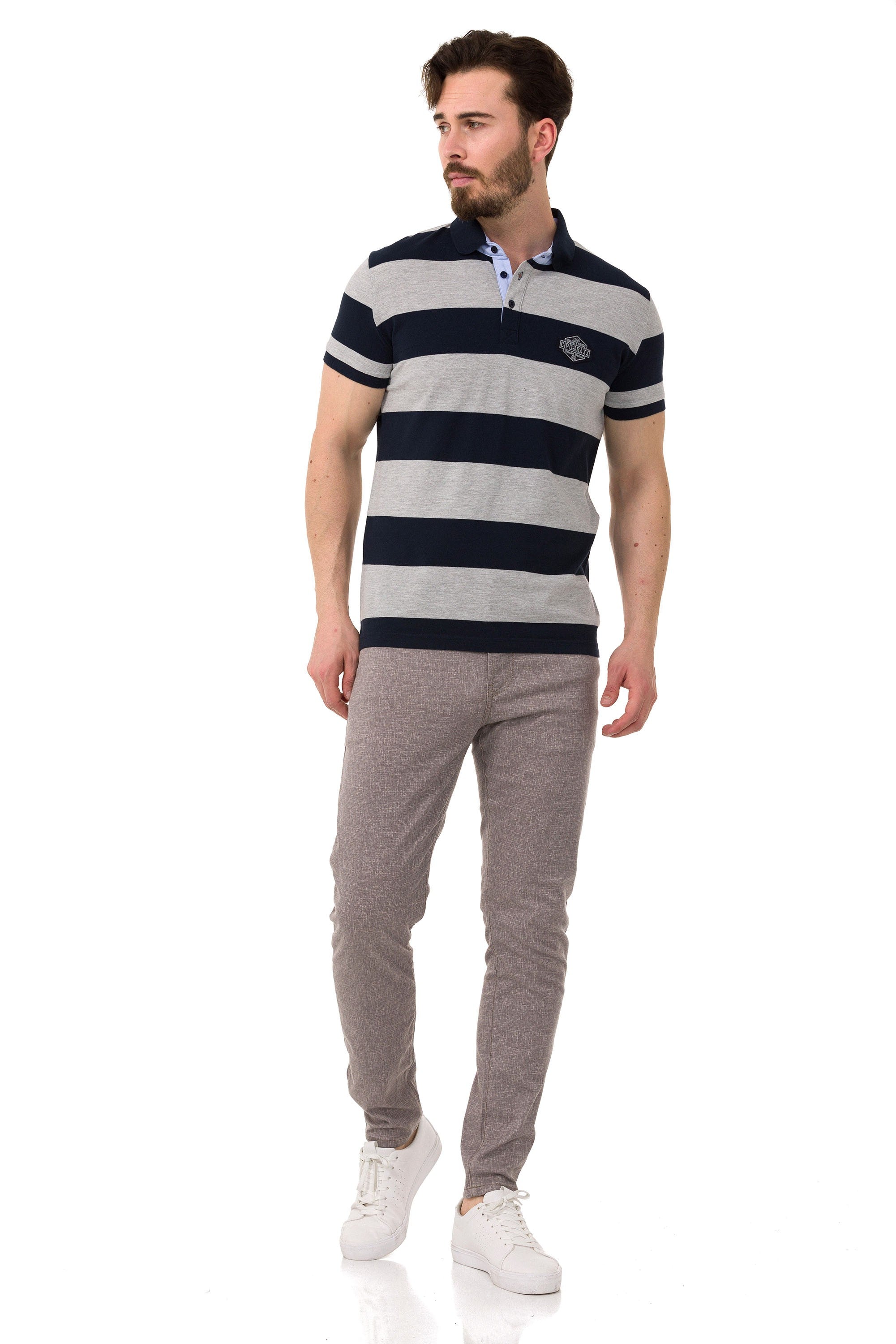 CT741 Men's Smart-Fit Polo Collar T-Shirt