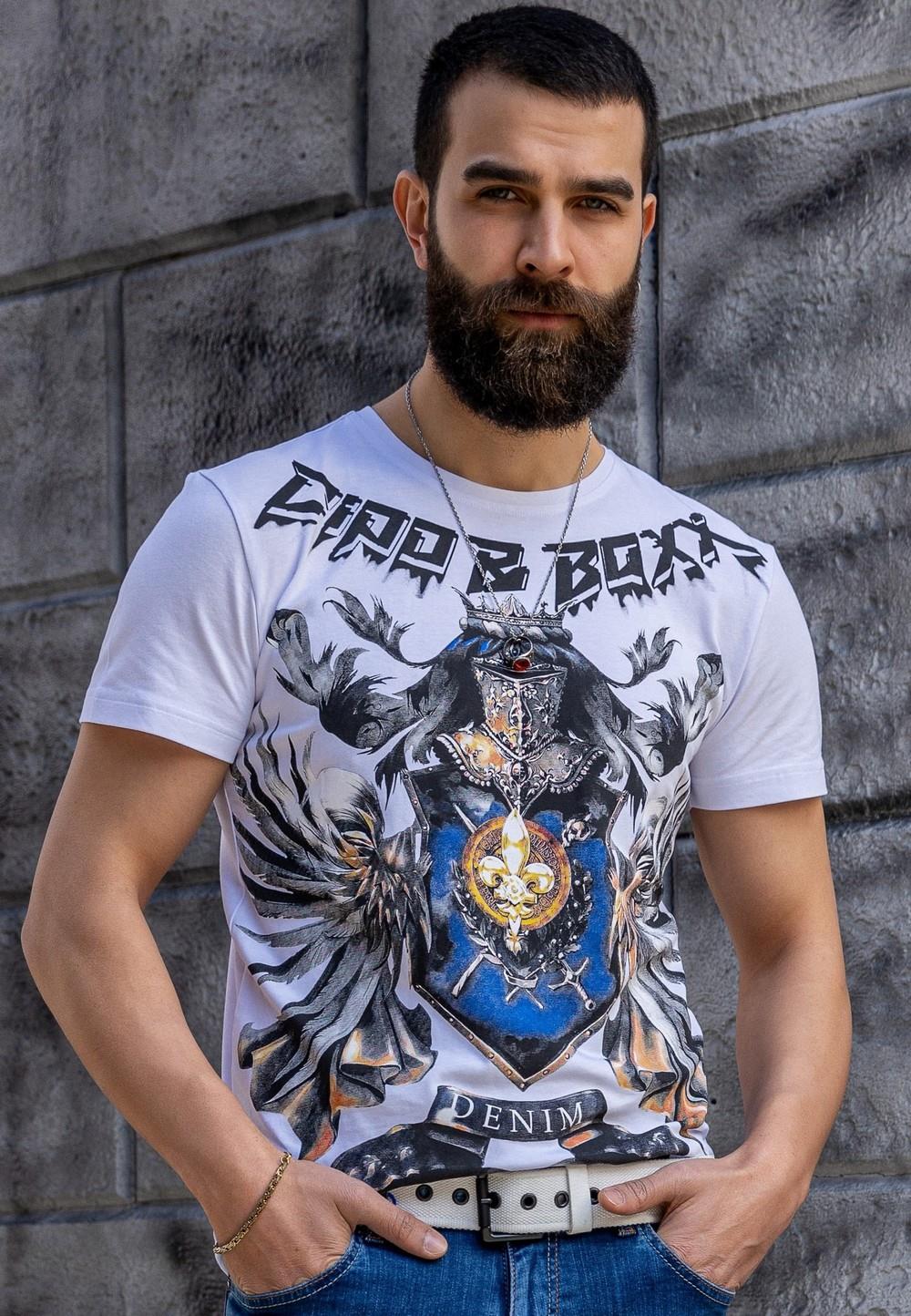 CT743 Crown Print Men's T-Shirt