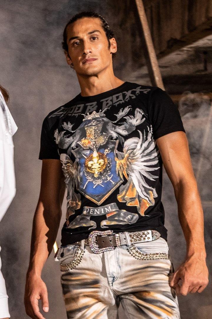 CT743 Crown Print Men's T-Shirt