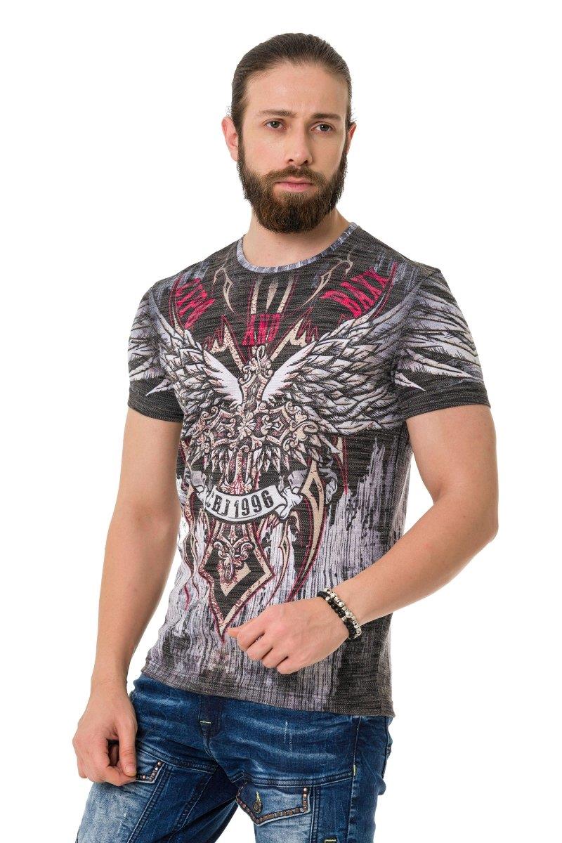 CT746 Eagle Wing Print T-Shirt