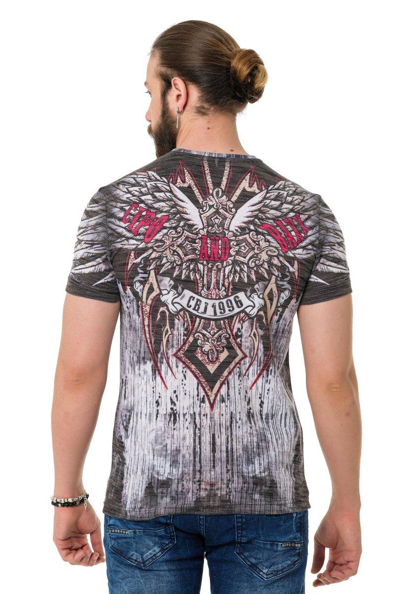 CT746 Eagle Wing Print T-Shirt