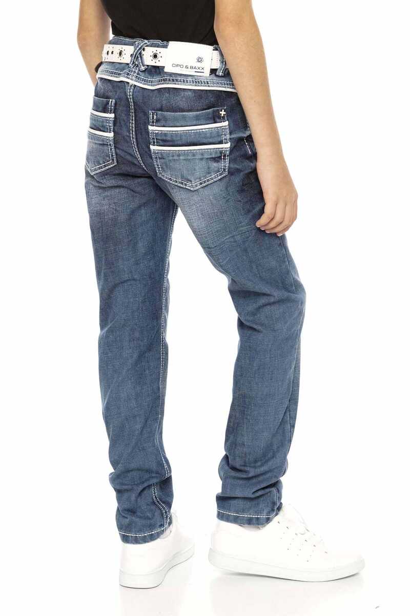 CDK102 Double Pocket Detail Boys Jeans