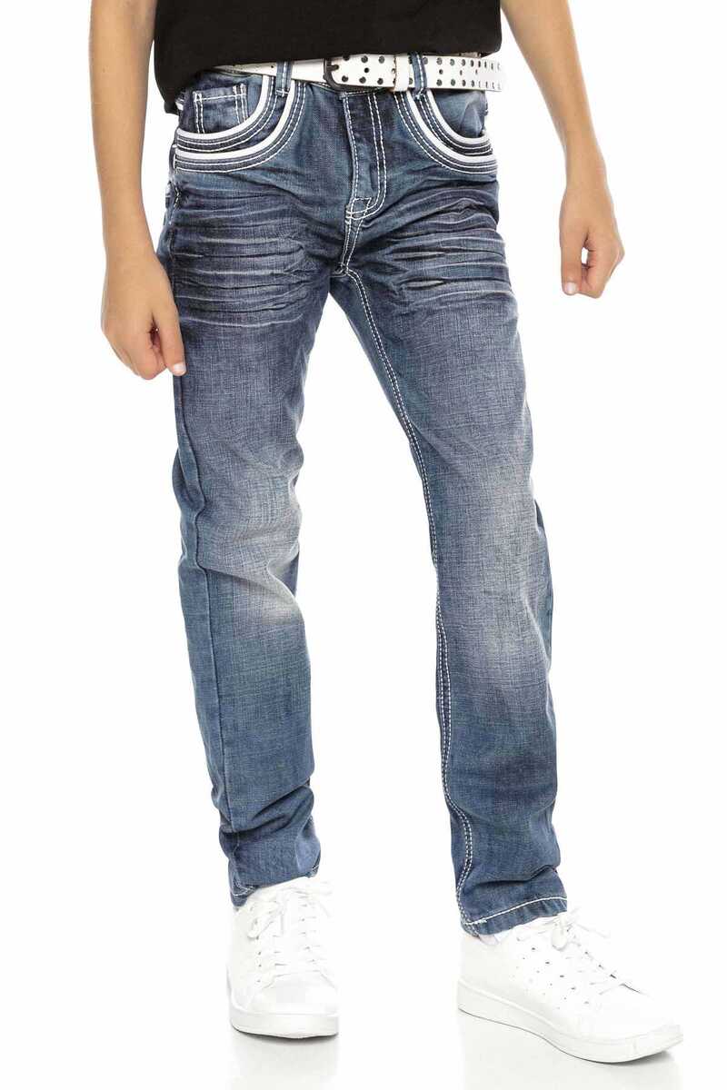 CDK102 Double Pocket Detail Boys Jeans